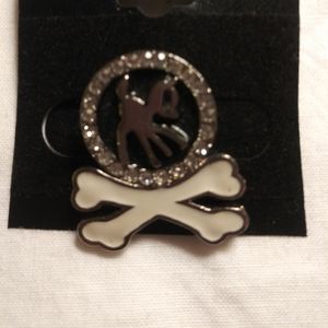 Vintage 90's Rhinestone Fawn Pin